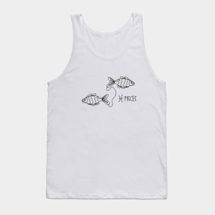 Pisces. Astrological zodiac sign. Tank Top